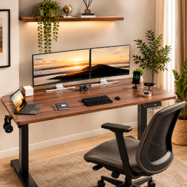 Bureau Assis-Debout Électrique (140x70 cm)