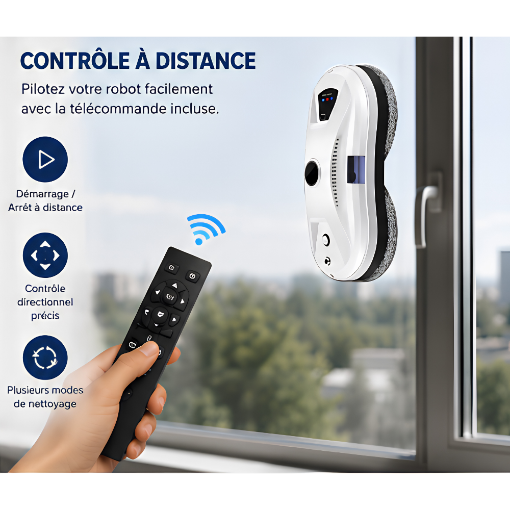 Robot Lave-Vitres Intelligent & Connecté