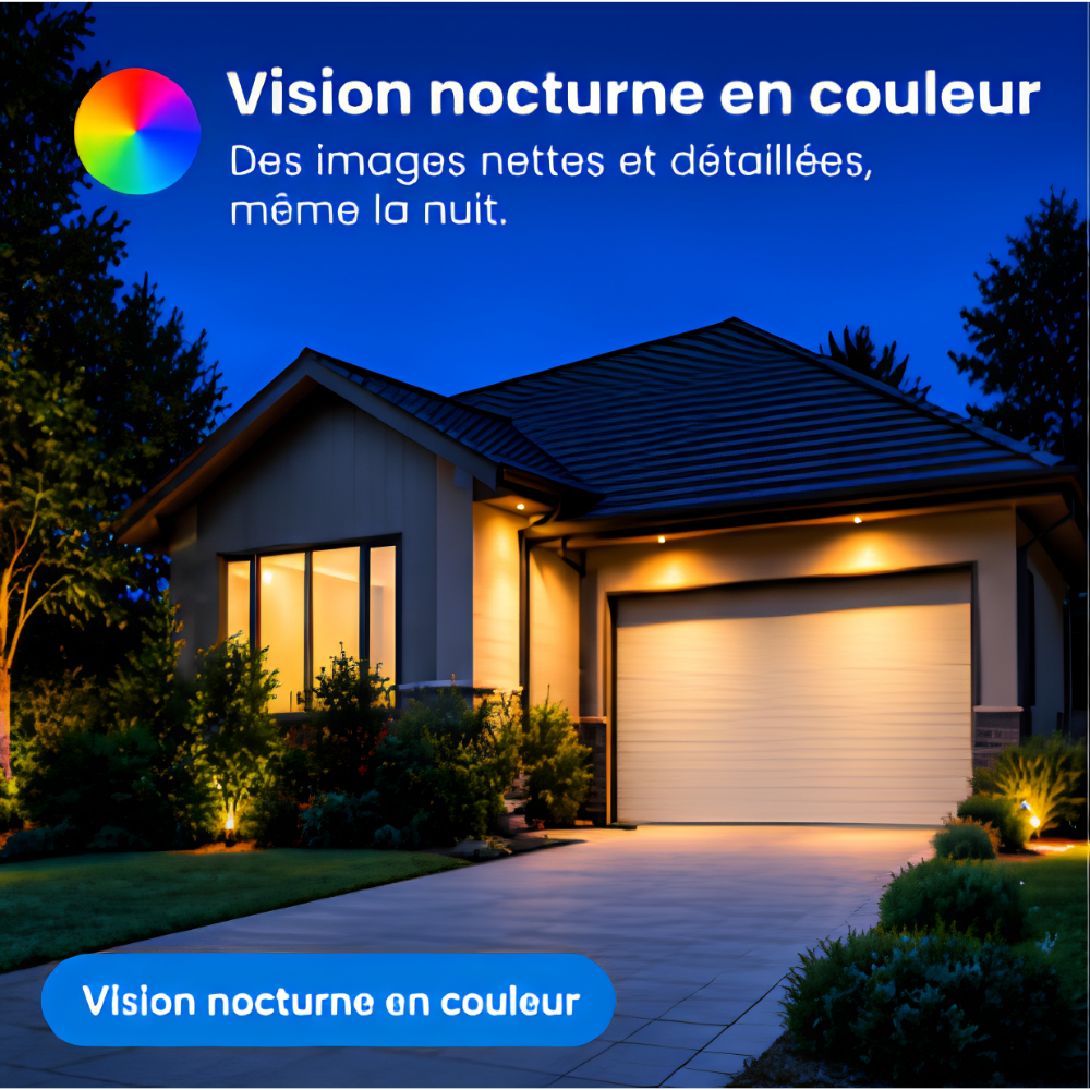 Caméra de surveillance extérieure sans fil 2K 3MP (Solaire)