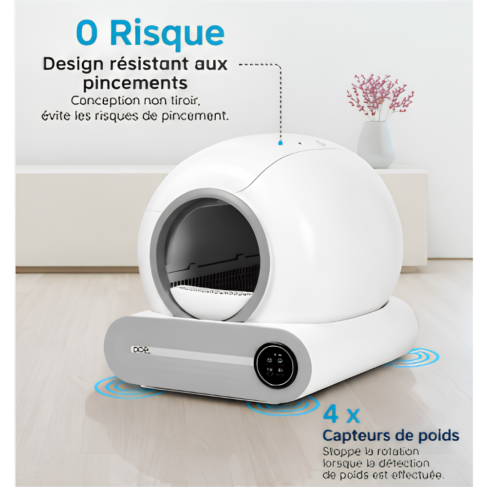 Litière autonettoyante connectée (65L)