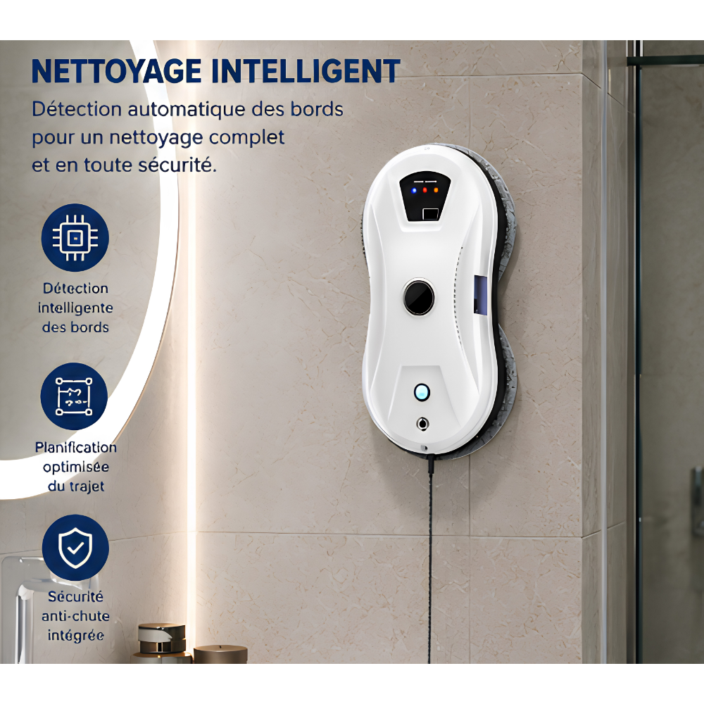 Robot Lave-Vitres Intelligent & Connecté