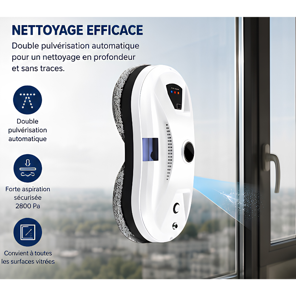 Robot Lave-Vitres Intelligent & Connecté