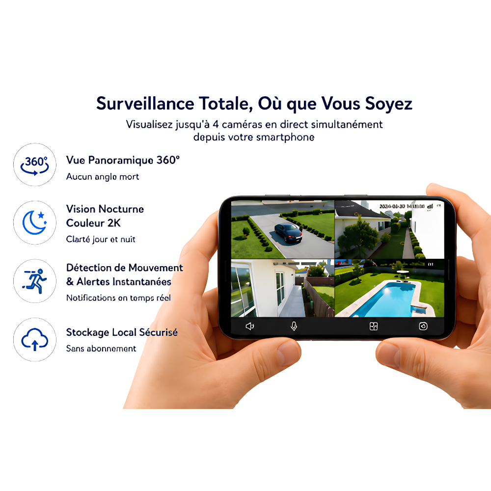Système de Caméras de Surveillance Solaire Connecté